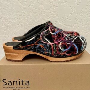 Sanita Women's Artistic Multicolor Knit Zofia Clogs